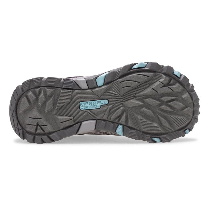 Basket Merrell Moab FST Mid Waterproof Grise/Violette Enfant | B.U.ROIM